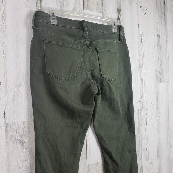 Universal threads army green ripped raw hem mid rise jegging womens size 6/28 - Picture 6 of 13